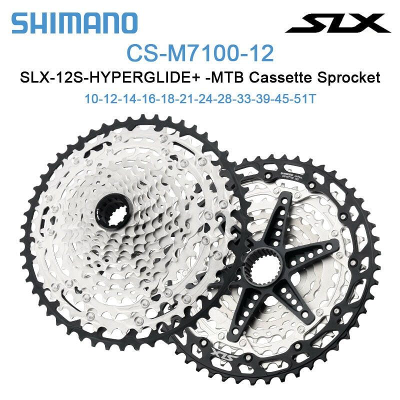 Shimano SLX M7100 12v MTB Cassette Sprocket CS-M7100-12 12-Speed 10-51T K7 Original parts