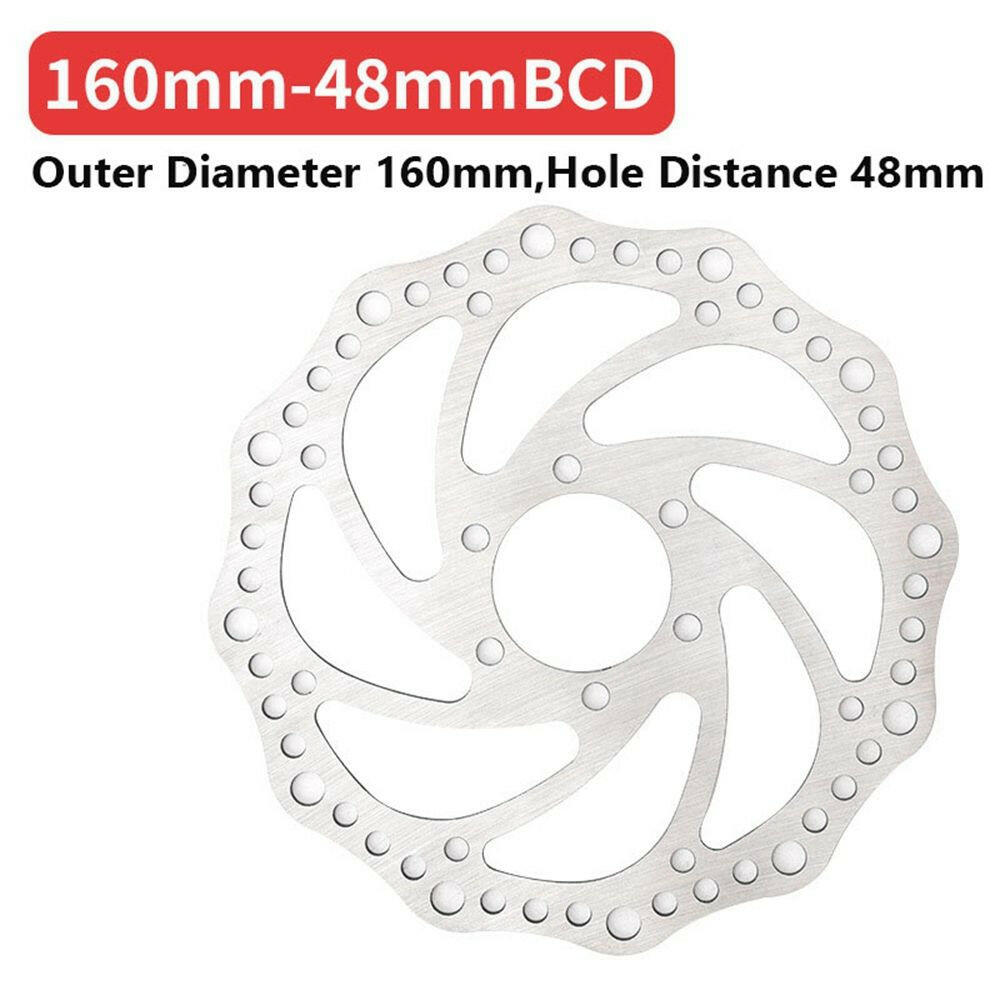 Stainless Steel Rotor Disc Brake 203mm/180mm/160mm/140mm 6 Inches For MTB Mountain Road Cruiser Bike Bicycle Parts-WAYBIKER