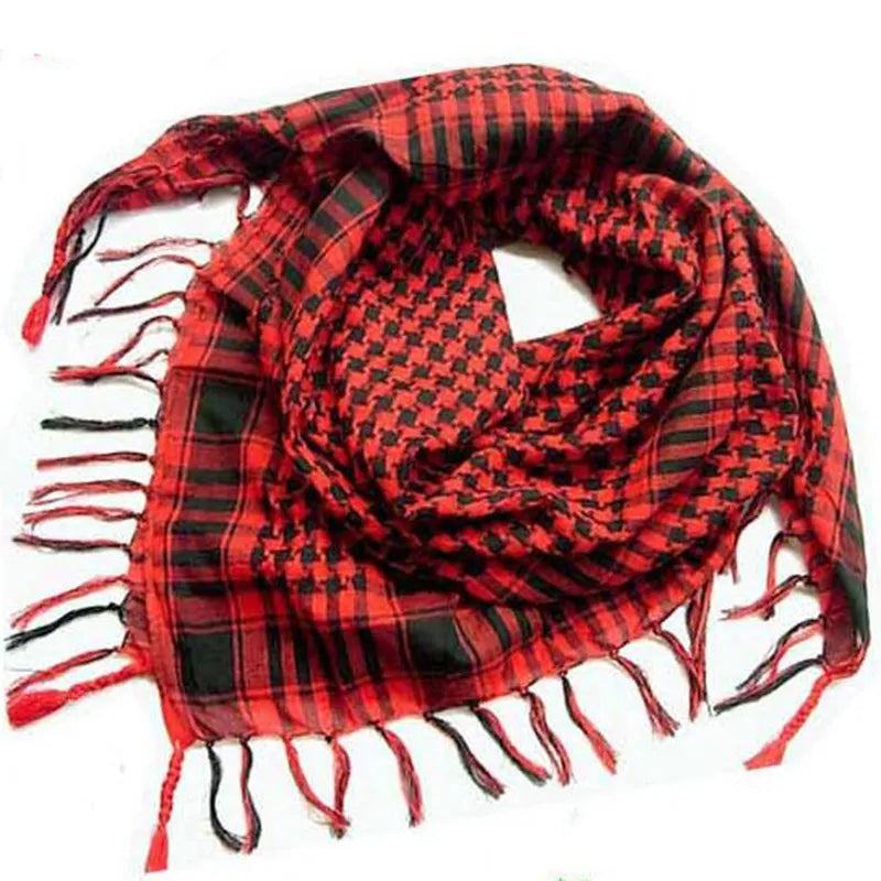 Summer Cycling man Tactical Arab Scarf Unisex Fashion Lightweight Hijab Scarf Spring Army Plaid Head Scarf Keep Warm 2023 New-WAYBIKER