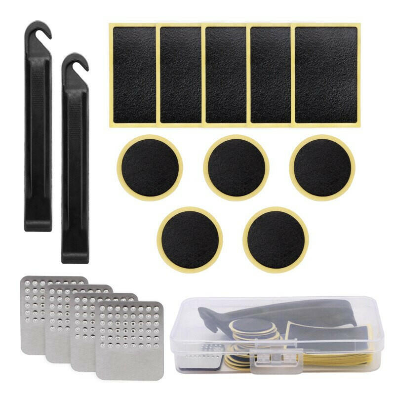 Bicycle Tire Patch Glueless Kit Wheel Tyre Lever MTB Road Bike Inner Tire No-glue Adhesive Quick Dry Repair Tool Set Accessories-WAYBIKER