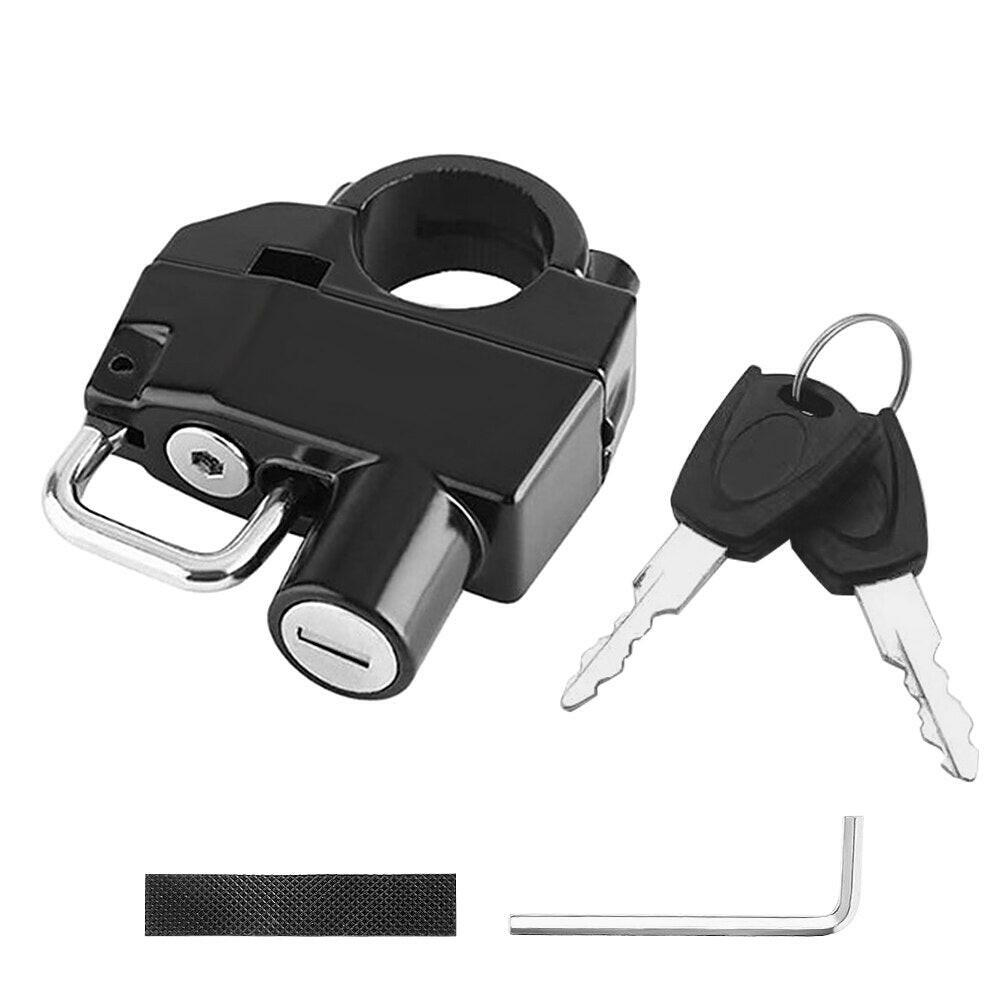 Motorcycle Helmet Lock Anti-Theft Bicycle Helmet Security Locks with 2 Keys and Installation Tool Motorcycle Accessories-WAYBIKER