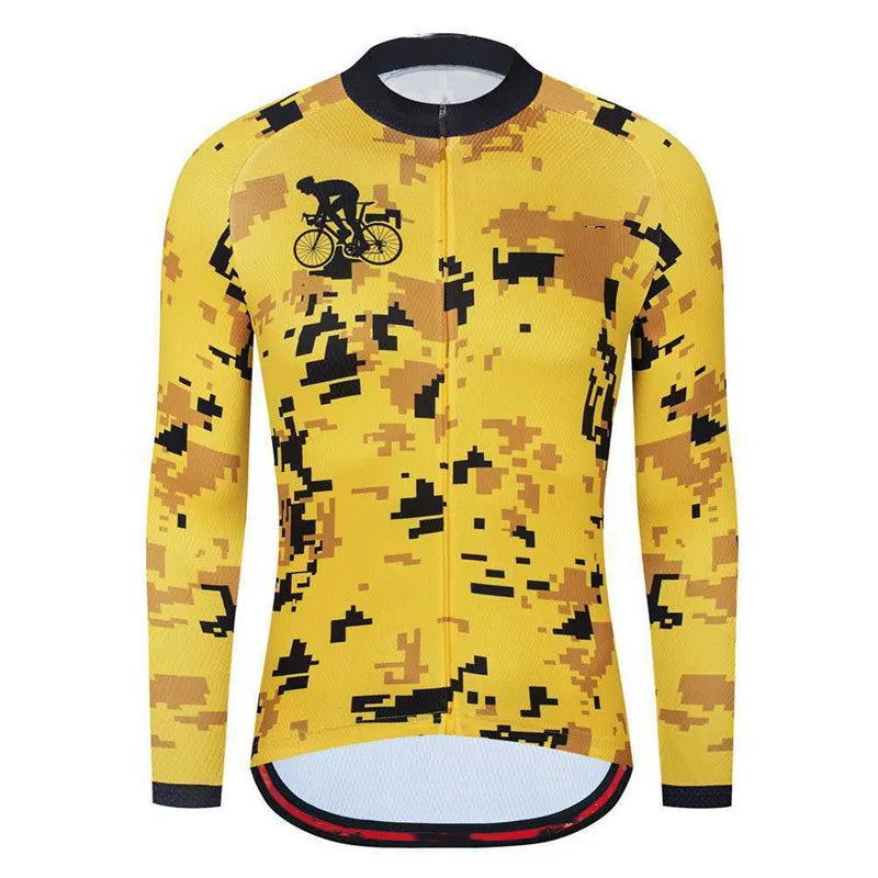 2023 Newest Spring Autumn Bicycle Tops MTB Clothing Mountain Bike Shirts  Long Sleeve Cycling Jerseys For Men-WAYBIKER