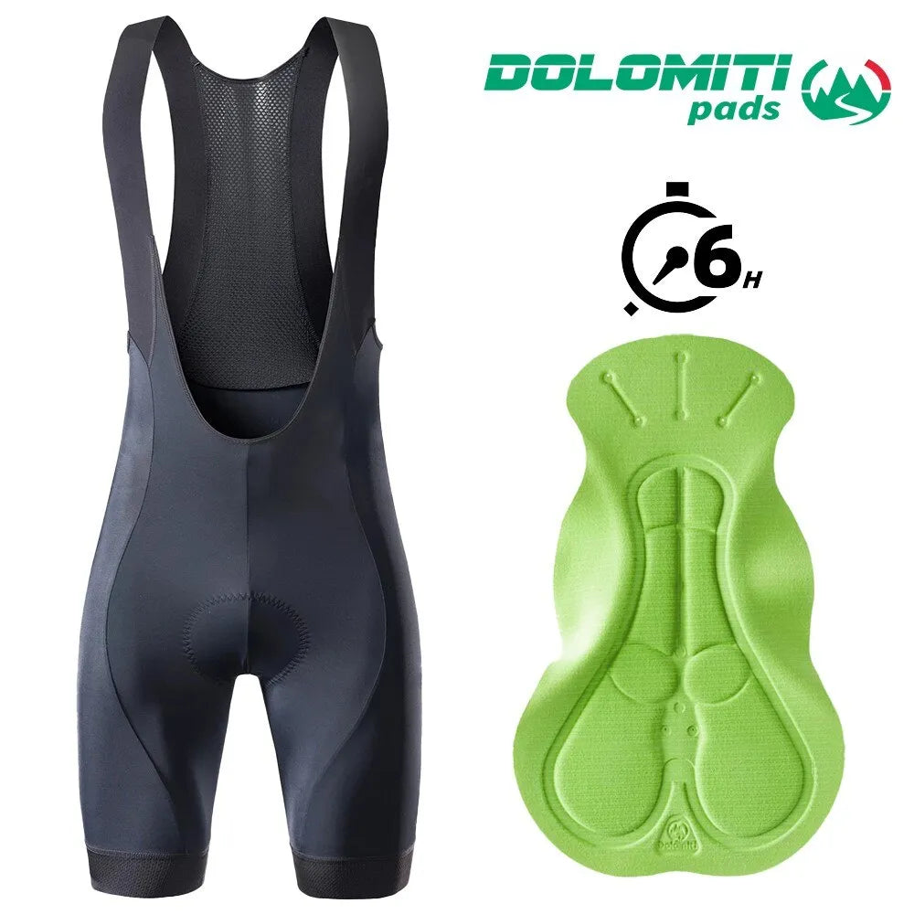 RION High Quality Classic Men Cycling Bib Shorts Bicycle Culotte Ciclismo Bike Pants Pad MTB Clothing Bretelle Braces Dolomiti