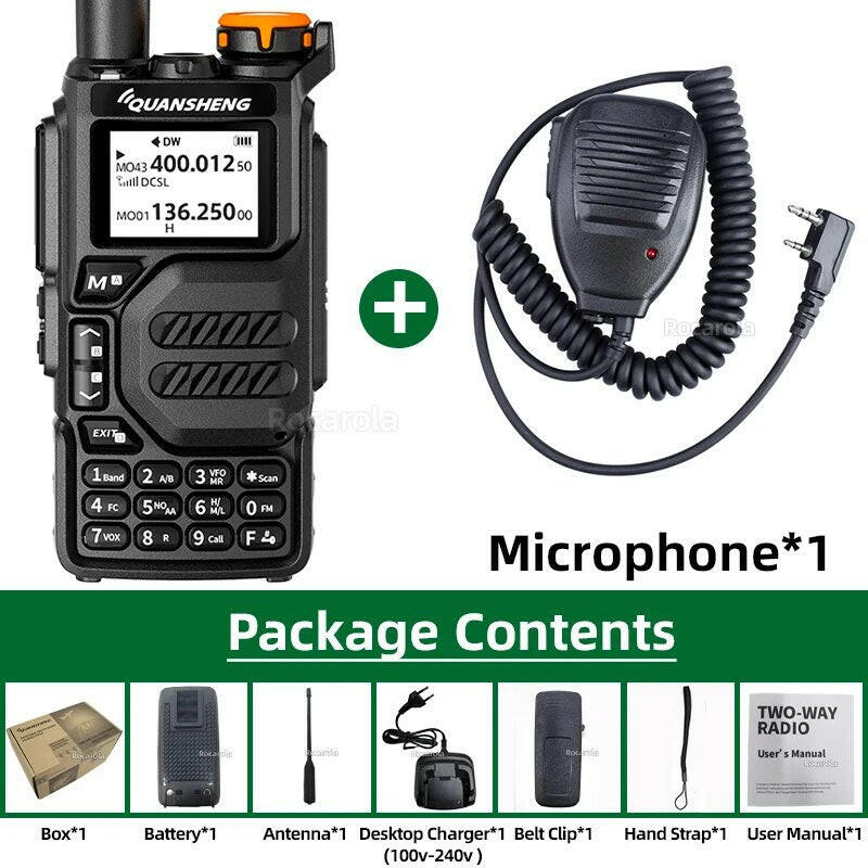 Quansheng UV K5 Walkie Talkie Portable Radio Am Fm Two Way Radio Commutator Station Amateur Ham Wireless Set Long Range Receiver-WAYBIKER