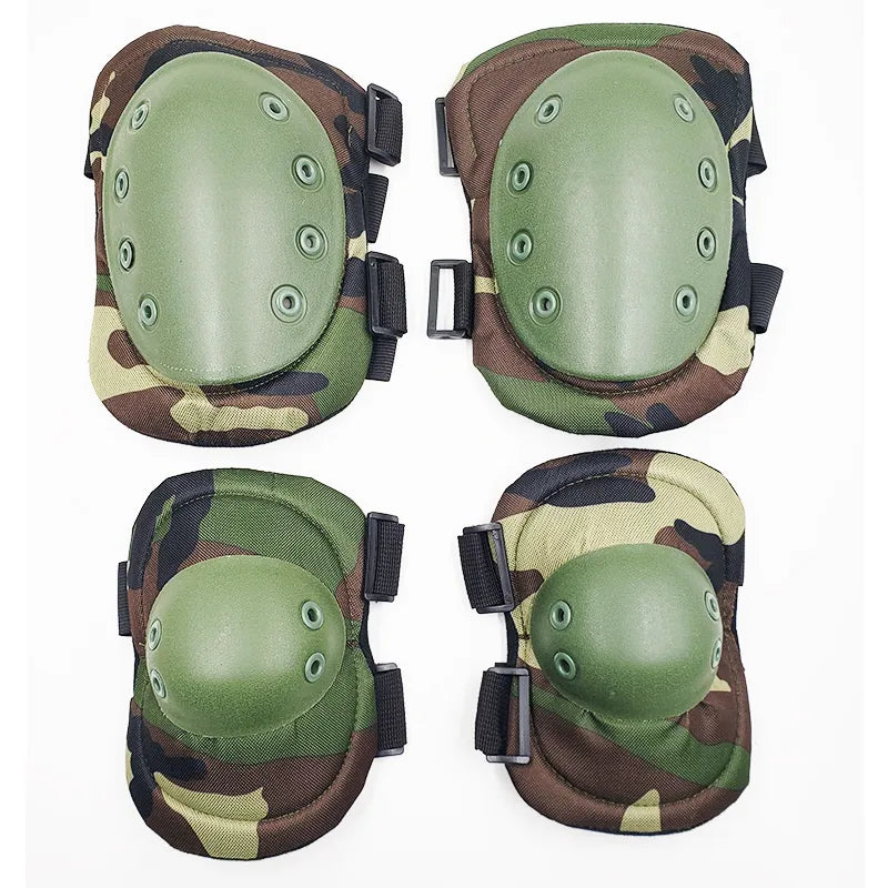 Adult Camo Tactical KneePad Elbow Pads CS Military Cycling Protector Army Airsoft Outdoor Sports Protective Kneepad Safety Gear-WAYBIKER