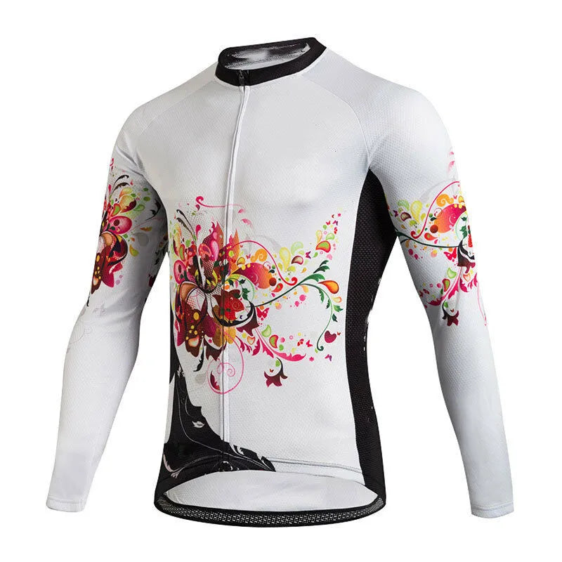 2023 Newest Spring Autumn Bicycle Tops MTB Clothing Mountain Bike Shirts  Long Sleeve Cycling Jerseys For Men-WAYBIKER