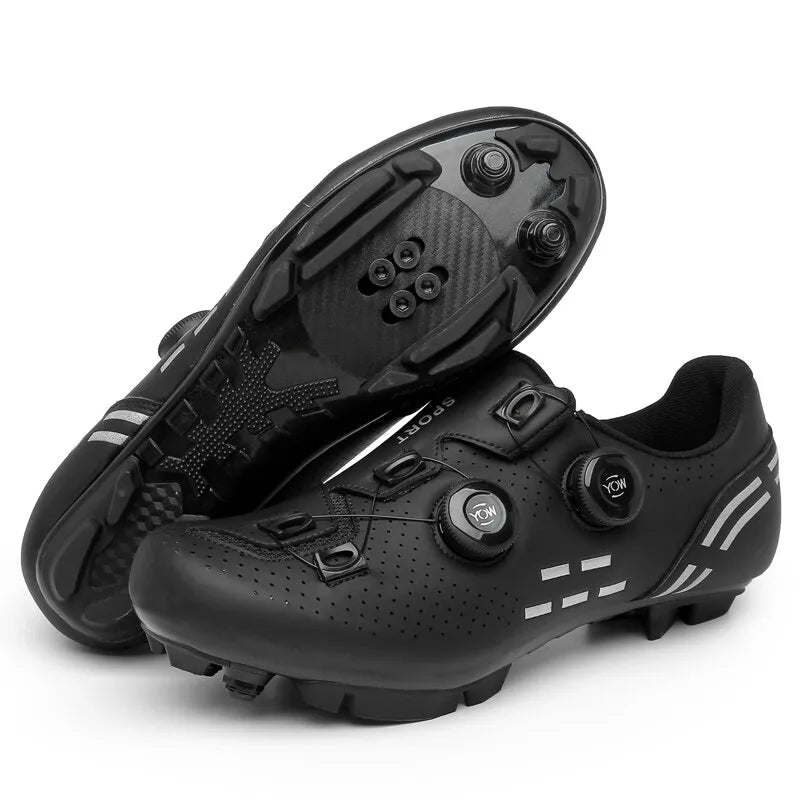 Cycling Sneaker MTB Men Sports Dirt Bike Shoes Spd Pedal Mountain Bicycle Footwear Speed Racing Man Flat Off Road Cycling Shoes-WAYBIKER