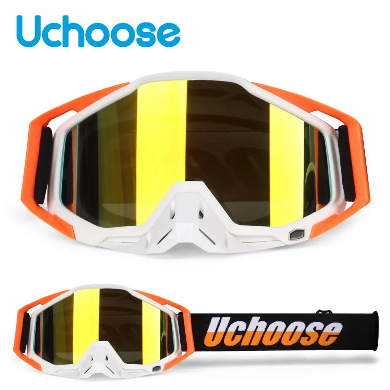 New Protective Glasses Motorcycle Outdoor Sports Windproof Dustproof Eye Glasses Ski Snowboard Goggles Motocross Riot Control 1-WAYBIKER