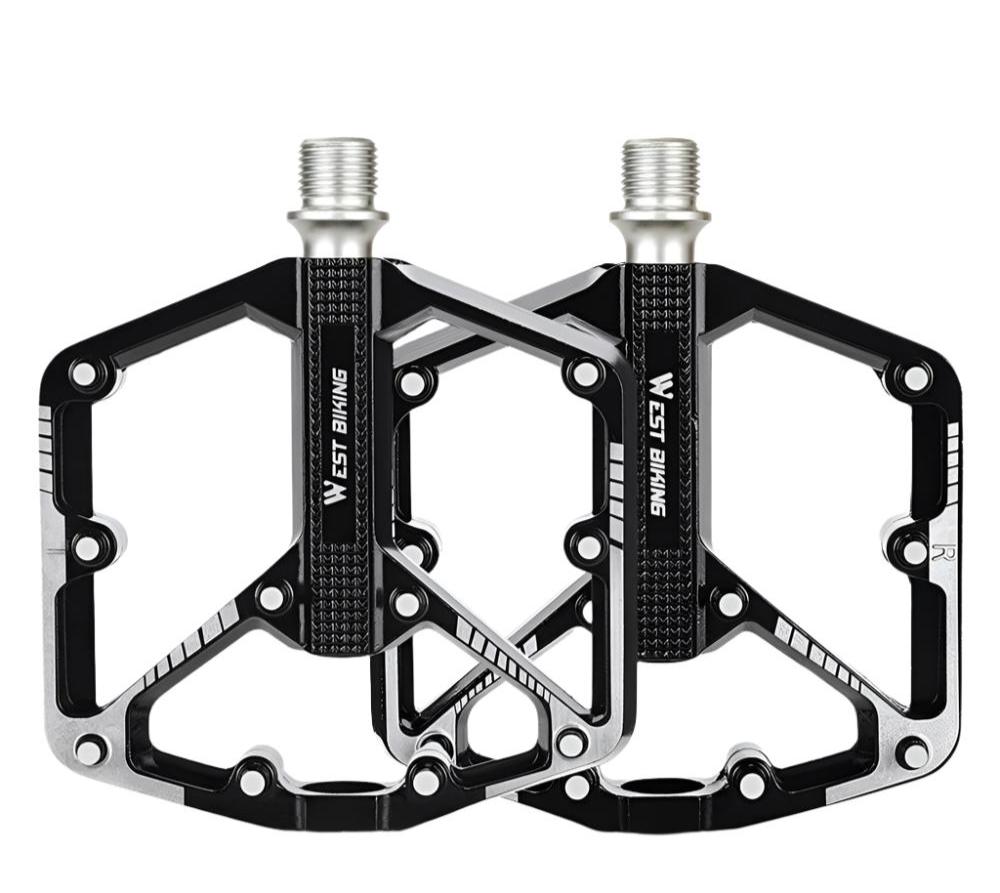 Ultralight Aluminum Alloy Bicycle Pedals 3 Bearing Bike Pedals AntiSlip Waterproof Flat Wide Bike Pedal Cycling Bike Accessories-WAYBIKER