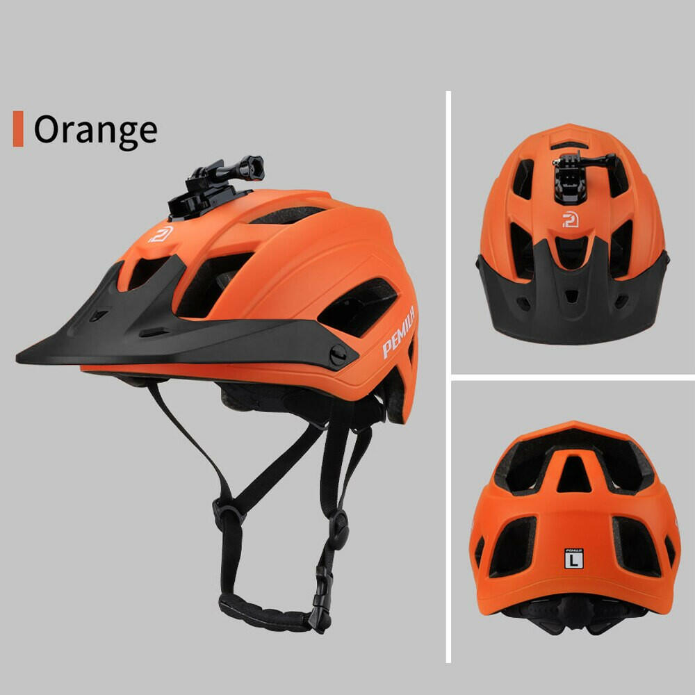 PEMILA Outdoor DH MTB Bicycle Helmet Integrally-molded Road Mountain Bike Helmet Ultralight Racing Riding Cycling Helmet-WAYBIKER