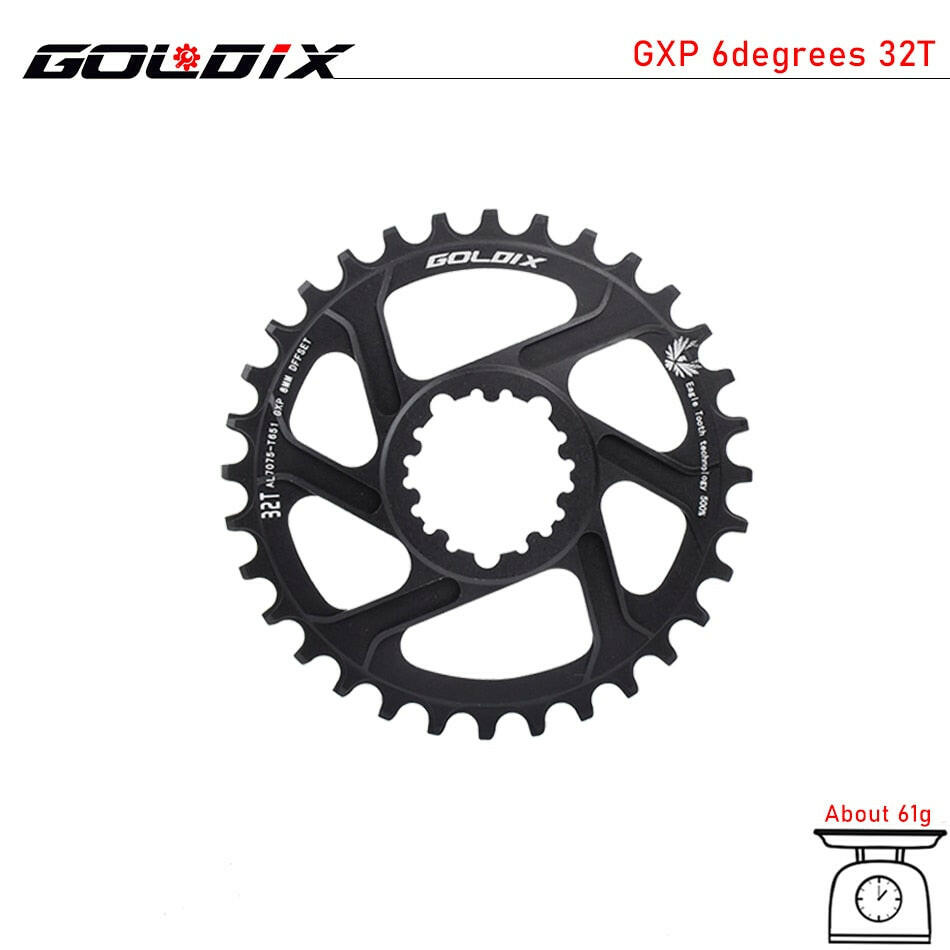 GOLDIX MTB GXP Bicycle Chainring Narrow Wide Mountain Bike Chainwheel 30T 32T 34T 36T 38T For SRAM GXP XX1 X9 XO X01 gx Eagle NX-WAYBIKER