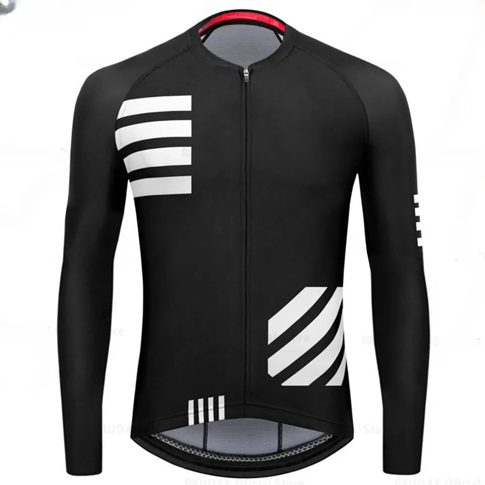 Men Summer Breathable Long Sleeve Cycling Jerseys MTB Bicycle Cycling Clothing Spring Autumn Maillot Ciclismo Mountain