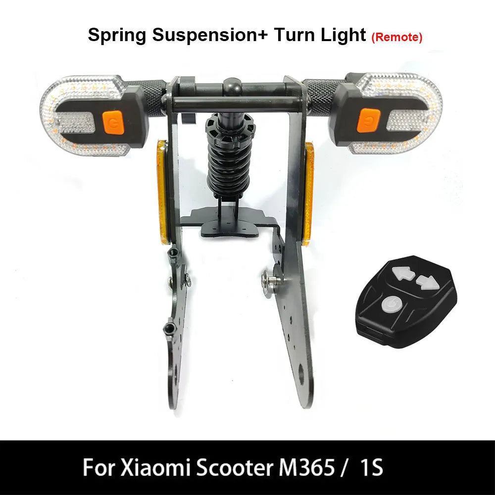 Xiaomi Scooter M365 Rear Fork Suspension with Turn Signal Light Indicator Upgrade Shock Absorber Damper 1s DIY Accessories