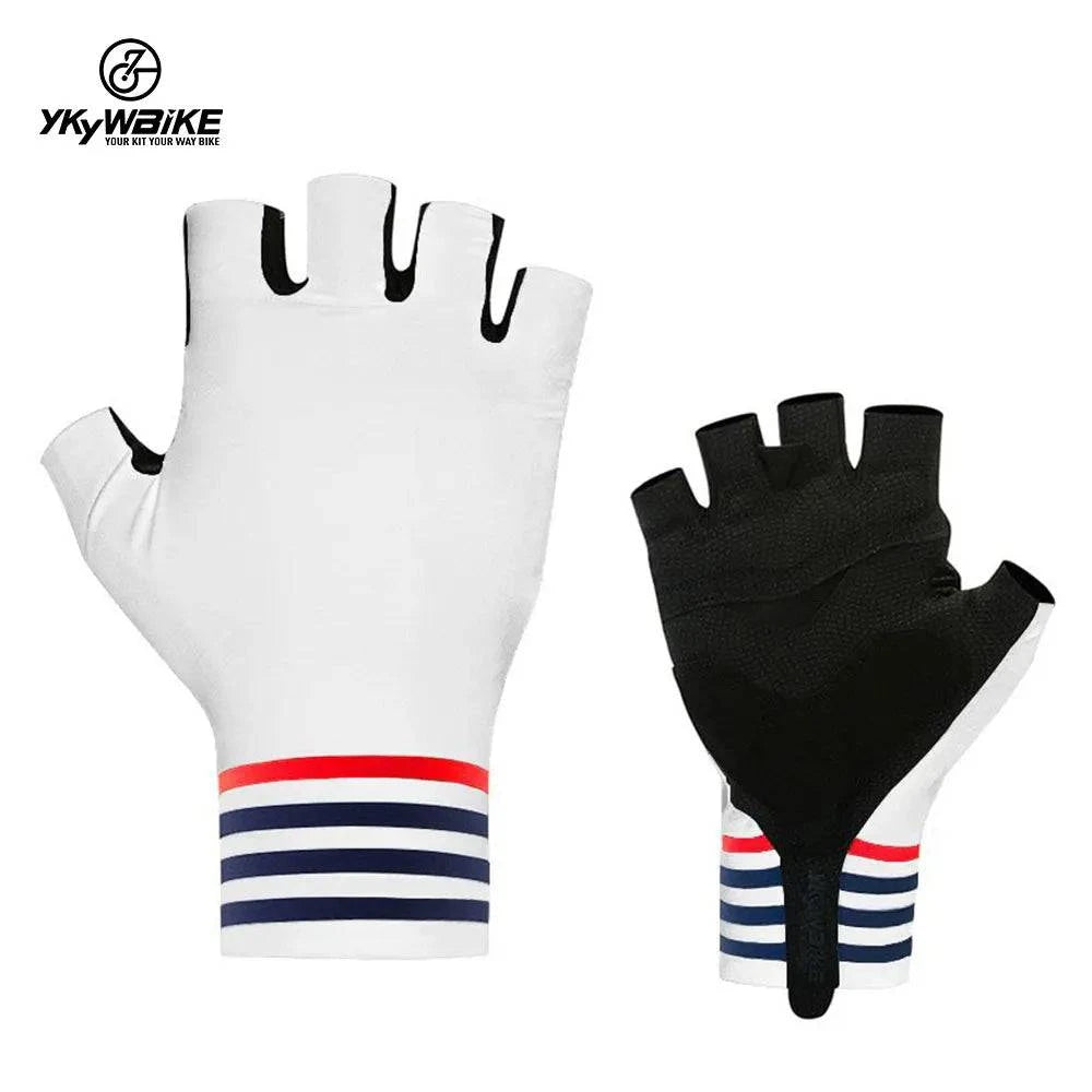 Ykywbike Cycling Men's Half Gloves Breathable Shockproof Cycling Gloves Fingerless Gloves Mtb Mountain Bicycle Gloves Sports