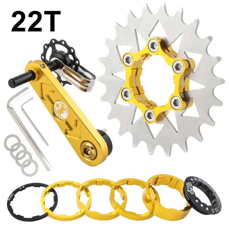 MUQZI Conversion Kit 18T 19T 20T 21T 22T Single Speed Cassette Cog And Chain Tensioner For Road And MTB Bike-WAYBIKER