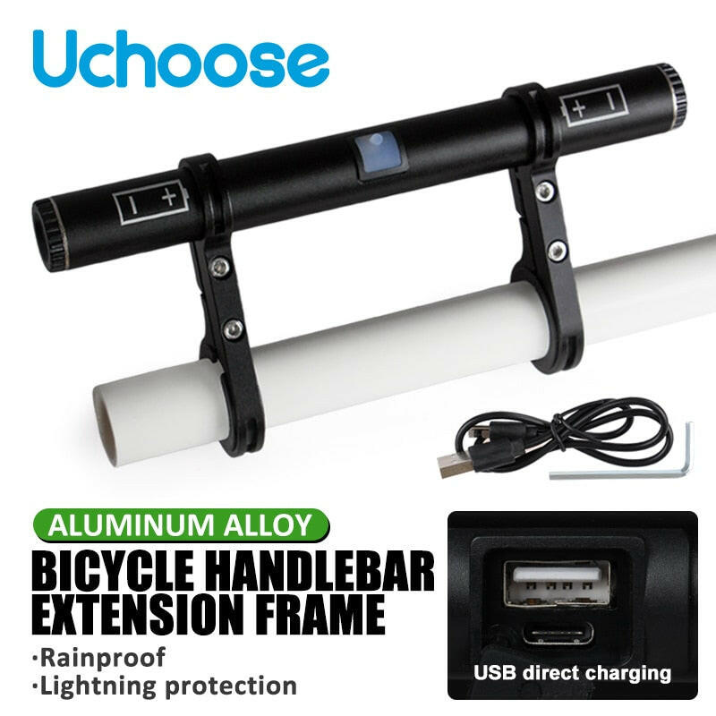 USB Charging Power Function Cycling Equipment Bicycle Handlebar Extensions Charging Extension Brackets Bicycle Extension Stands-WAYBIKER