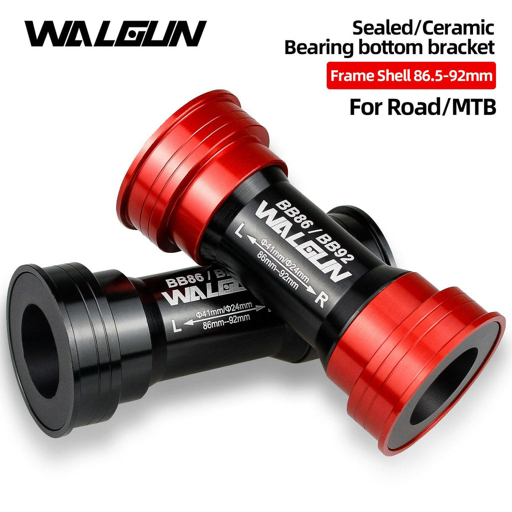 Walgun PF4124 BB86 92 Pressfit Bottom Brackets Mtb Road Bicycle BB PF4130 PF41DUB Frame Shell 86.5-92mm for Shimano SRAM DUB GXP-WAYBIKER