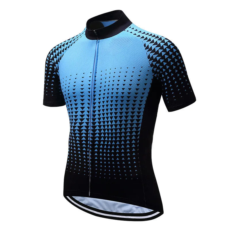 2023 Pro Team Summer Men Cycling Jersey Clothes Bicycle BIke Downhill Breathable Quick Dry Reflective Shirt Short Sleeve-WAYBIKER