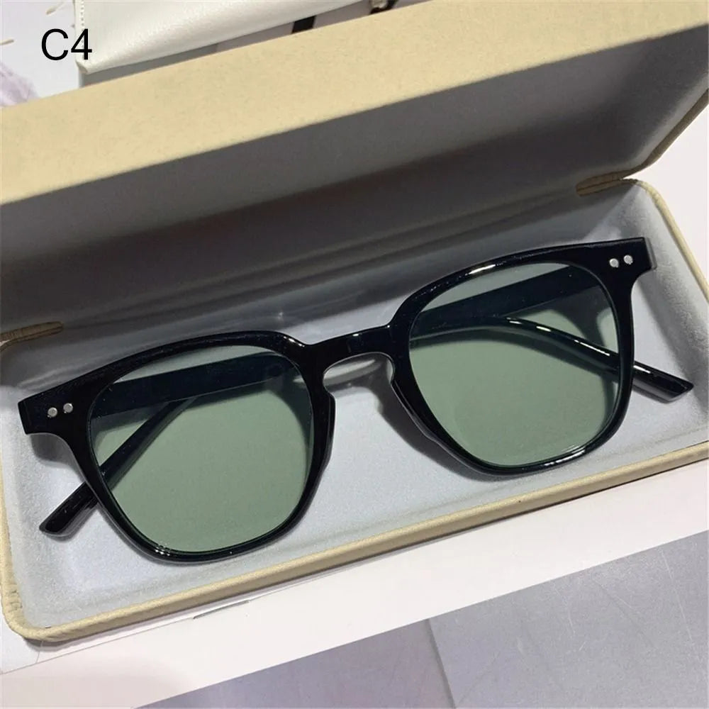 Vintage Square Sunglasses Women's Fashion Oversized Sunglasses Men Shades Black Sun Glasses UV400 Eyewear