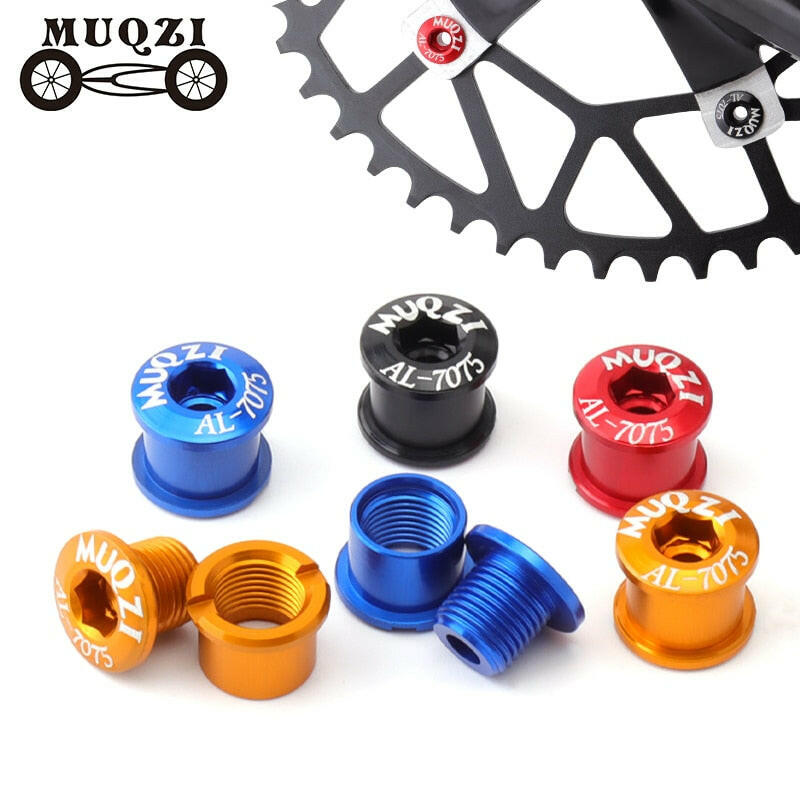 MUQZI Bike Chainring Screws Monoplate Double Plate CNC Chainwheel Bolt For MTB Road Fixed Gear Cycling Crankset Parts-WAYBIKER