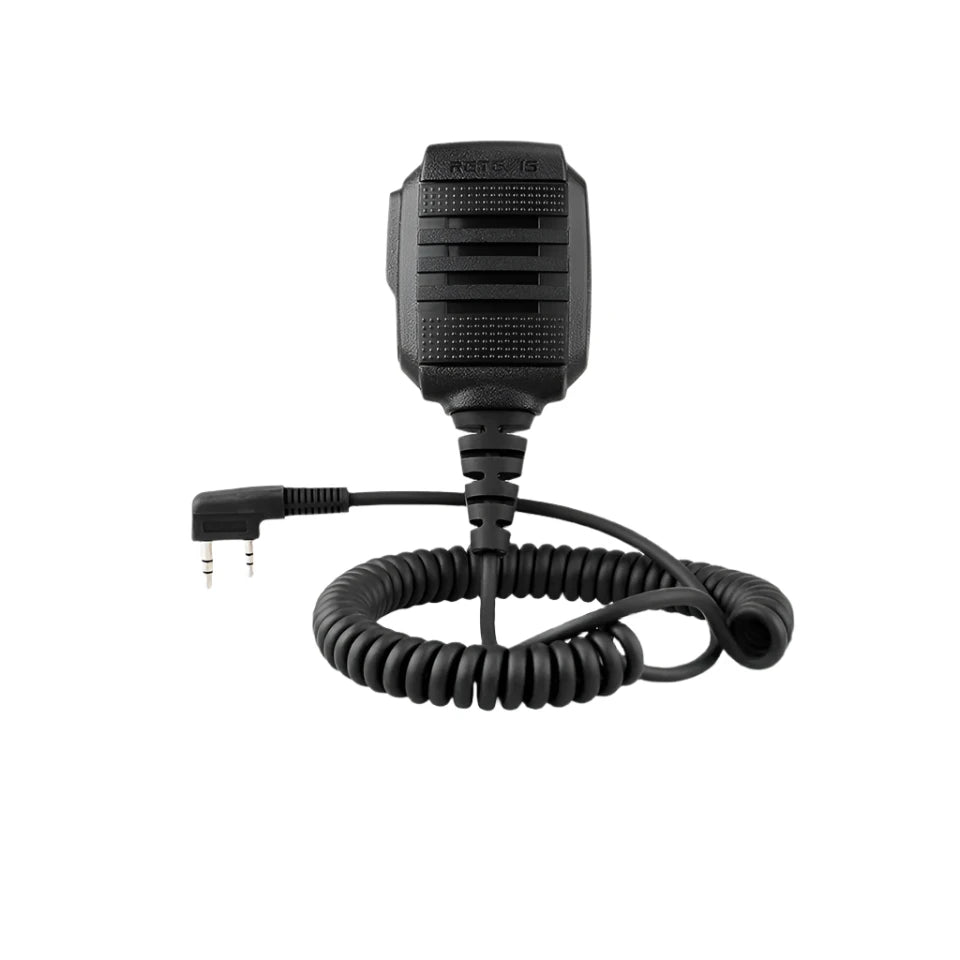 RETEVIS HK006 IP54 Waterproof Microphone Walkie Talkie Tangent Mic Shoulder Speaker PTT for Kenwood Baofeng UV-5R UV82 RT622-WAYBIKER