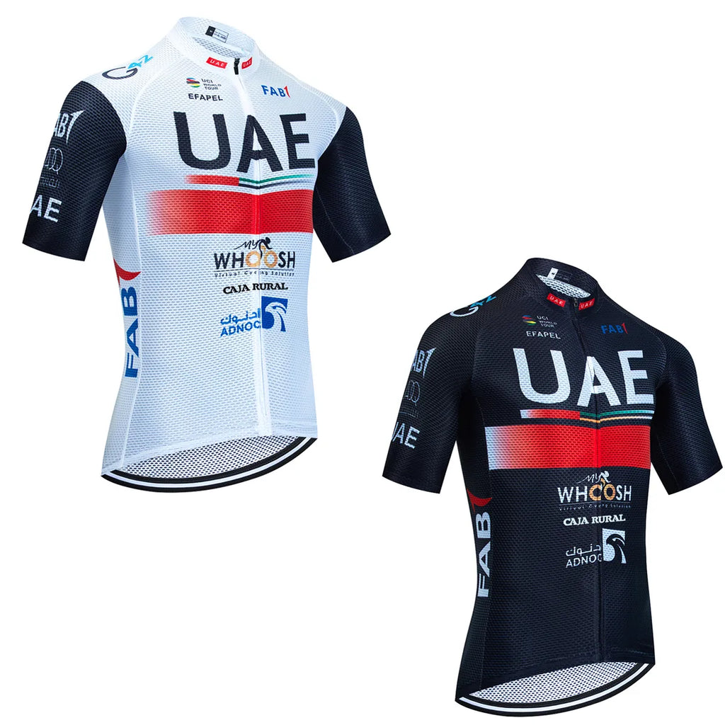 New 2024 Cycling Clothing UAE Team Cycling Jersey Men Summer Road Bike Maillot Vest Ropa Ciclismo Breathable Bicycl Tshirt-WAYBIKER