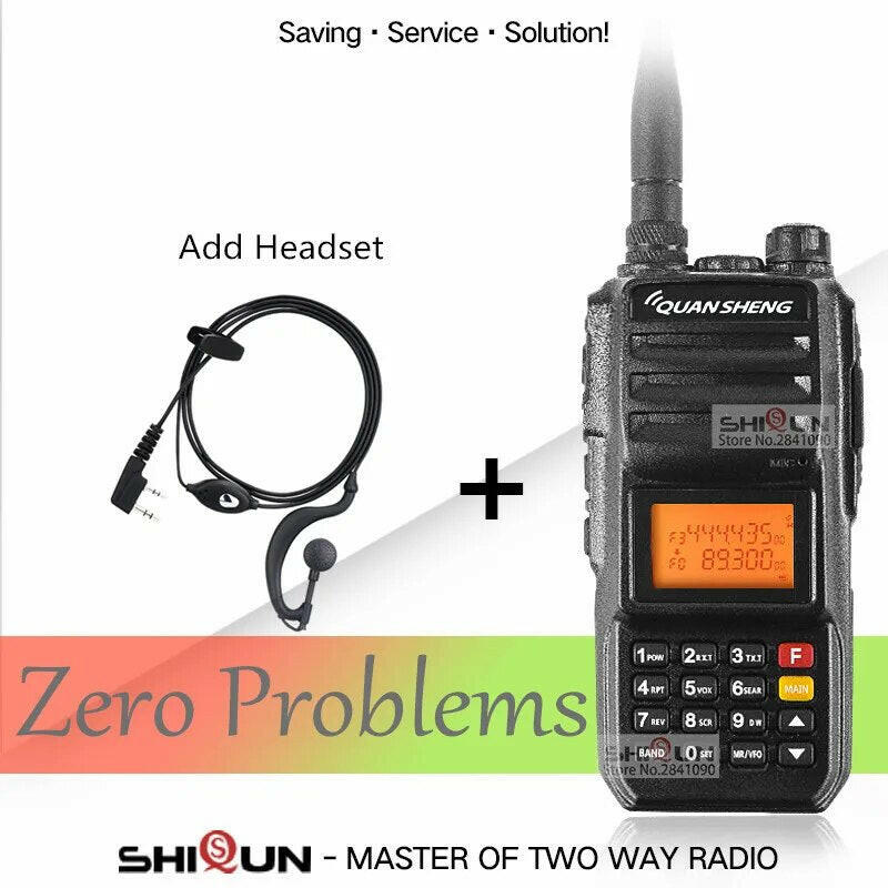 Walkie-Talkie 10KM QuanSheng TG-UV2 Plus 10W Long Range Talkie Walkie 10KM 4000mah Radio 10 KM Vhf Uhf Dual Band Analog UV2 Plus-WAYBIKER