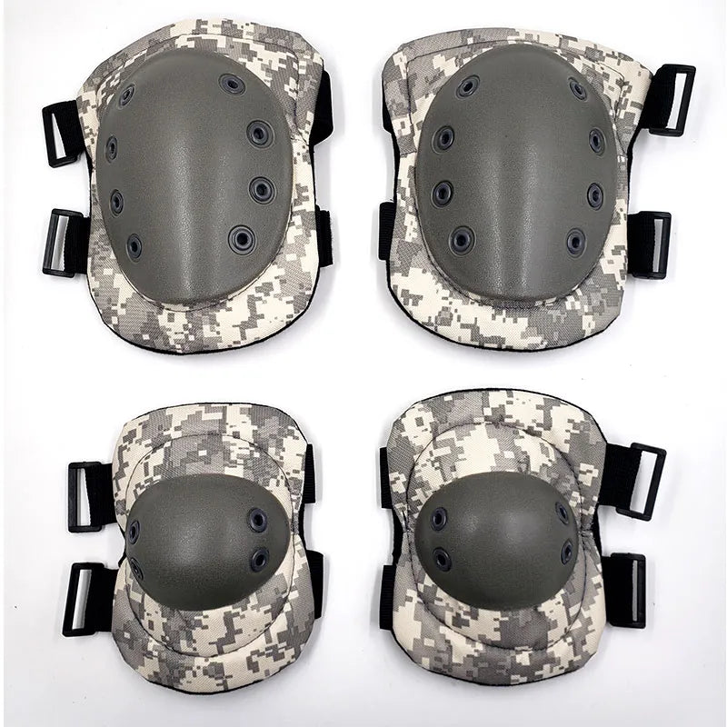 Adult Camo Tactical KneePad Elbow Pads CS Military Cycling Protector Army Airsoft Outdoor Sports Protective Kneepad Safety Gear-WAYBIKER