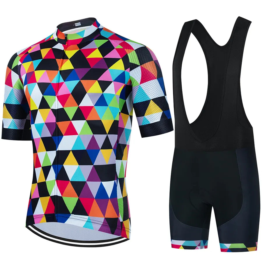 CYKLOPEDIA Team Men Summer Short Sleeve Cycling Jersey Set MTB Maillot Ropa Ciclismo Bicycle Wear Breathable Cycling Clothing