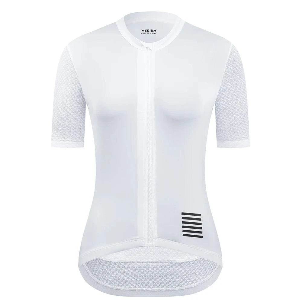 YKYWBIKE Women Cycling Jersey Short Sleeve Slim Female Bicycle Jersey Road Bike Shirt Pro Team Cycling Clothes Breathable