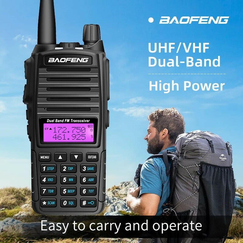 Baofeng professional intercom BF-UV82 high-power 8W Outdoor Intercom FM handstand for civil vehicles long-distance amateur servi-WAYBIKER