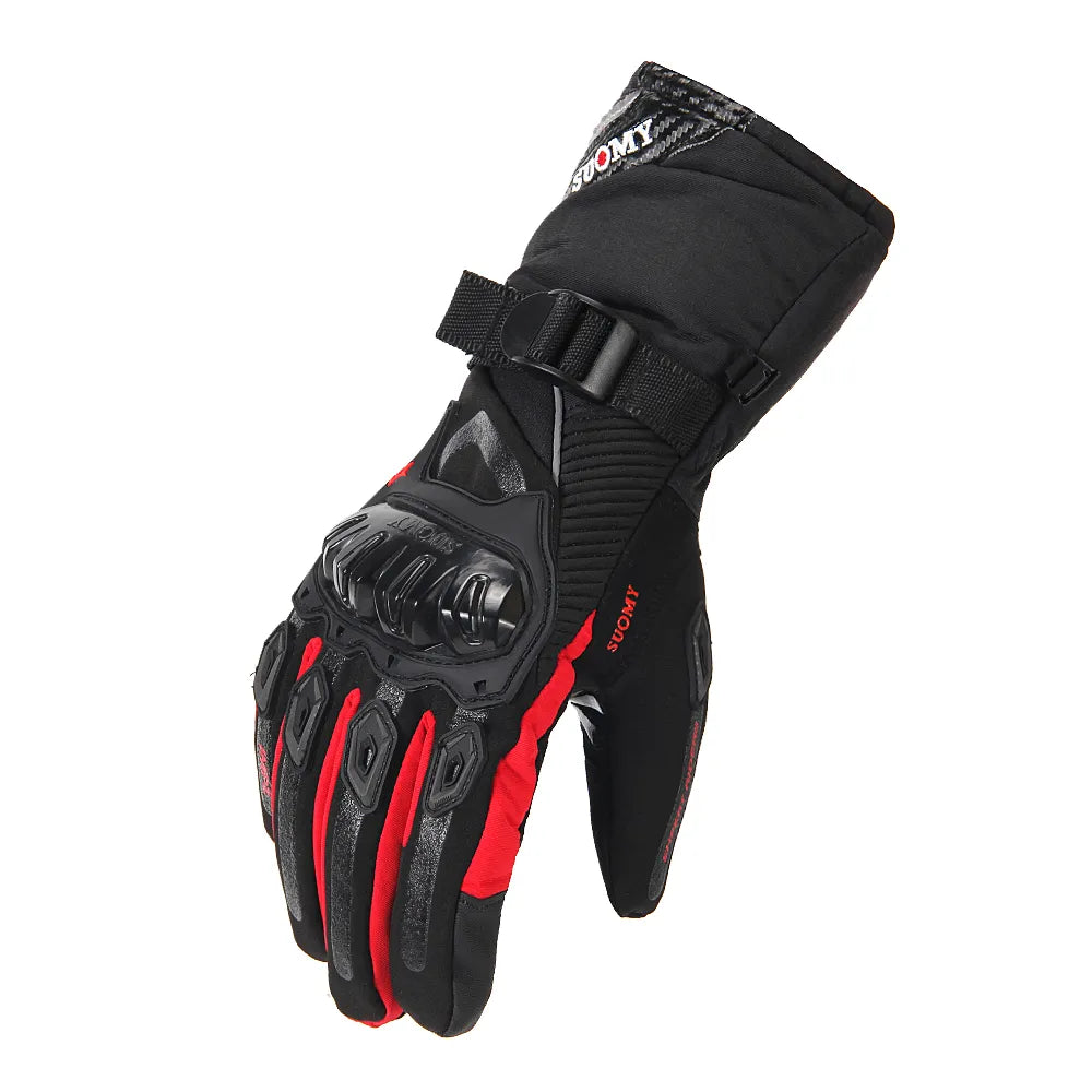 Bicycle Gloves Waterproof Moto Gloves Windproof Thermal Fleece Riding Skiing Gloves Touch Screen Protection-WAYBIKER