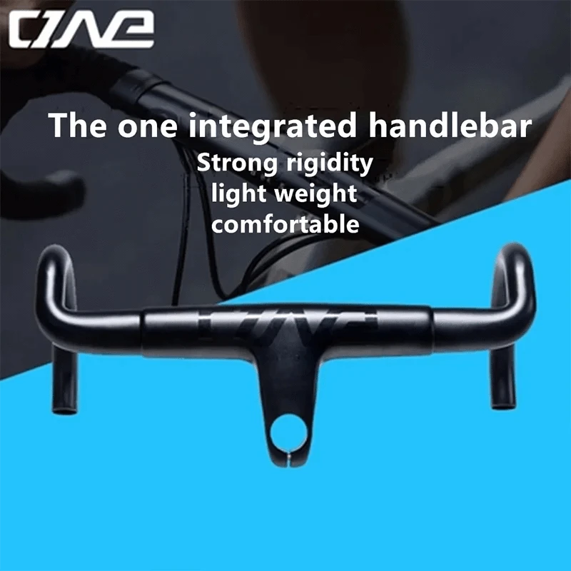 The one carbon fiber road bicycle handlebar Integrated handlebar 380/400/420 28.6mm cycling racing road bike handlebars