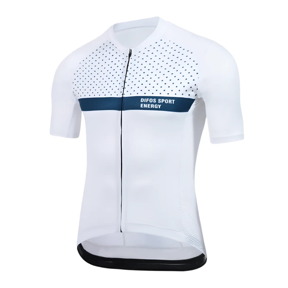 DIFOS Men Cycling Jersey Summer Breathable MTB Maillot Bike Shirt Short Sleeves Road Bicycle Clothing Anti-Pilling Sportswear