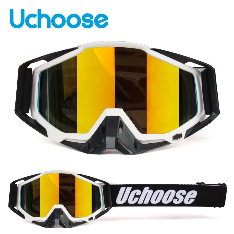 New Protective Glasses Motorcycle Outdoor Sports Windproof Dustproof Eye Glasses Ski Snowboard Goggles Motocross Riot Control 1-WAYBIKER