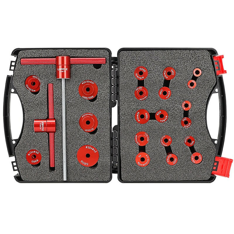 Lebycle Bike Hub Bearing Install Tool Kit With 21 kinds of press block-WAYBIKER