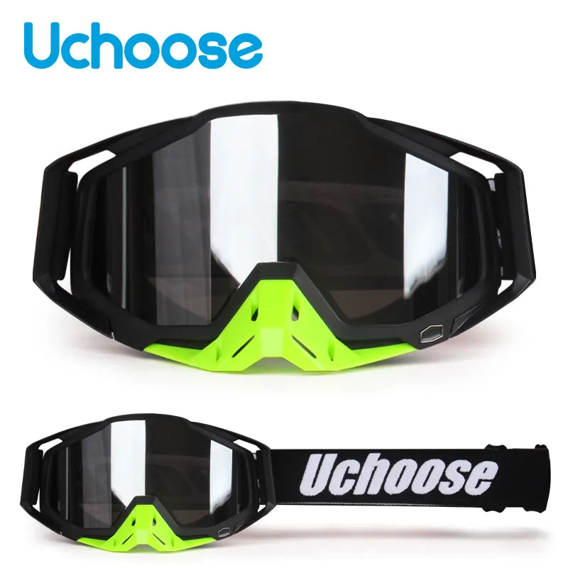 New Protective Glasses Motorcycle Outdoor Sports Windproof Dustproof Eye Glasses Ski Snowboard Goggles Motocross Riot Control 1-WAYBIKER