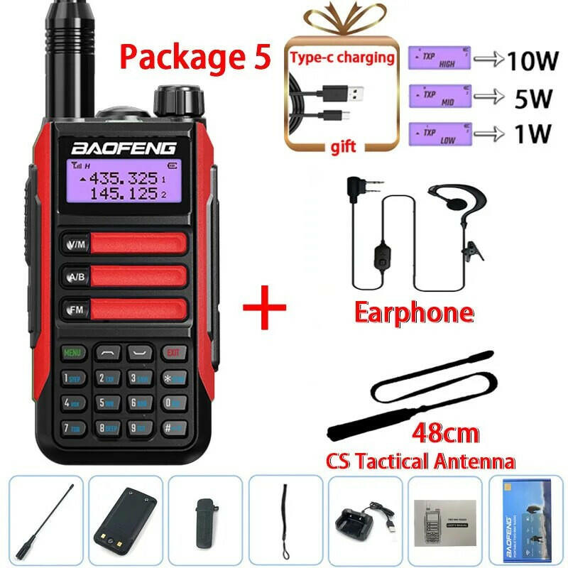 2023 Baofeng UV-16 PRO V2 Professional 10W Upgraded Of UV-5R UV-10R Walkie Talkie IP68 Waterproof Long Range Dual Band Ham Radio-WAYBIKER