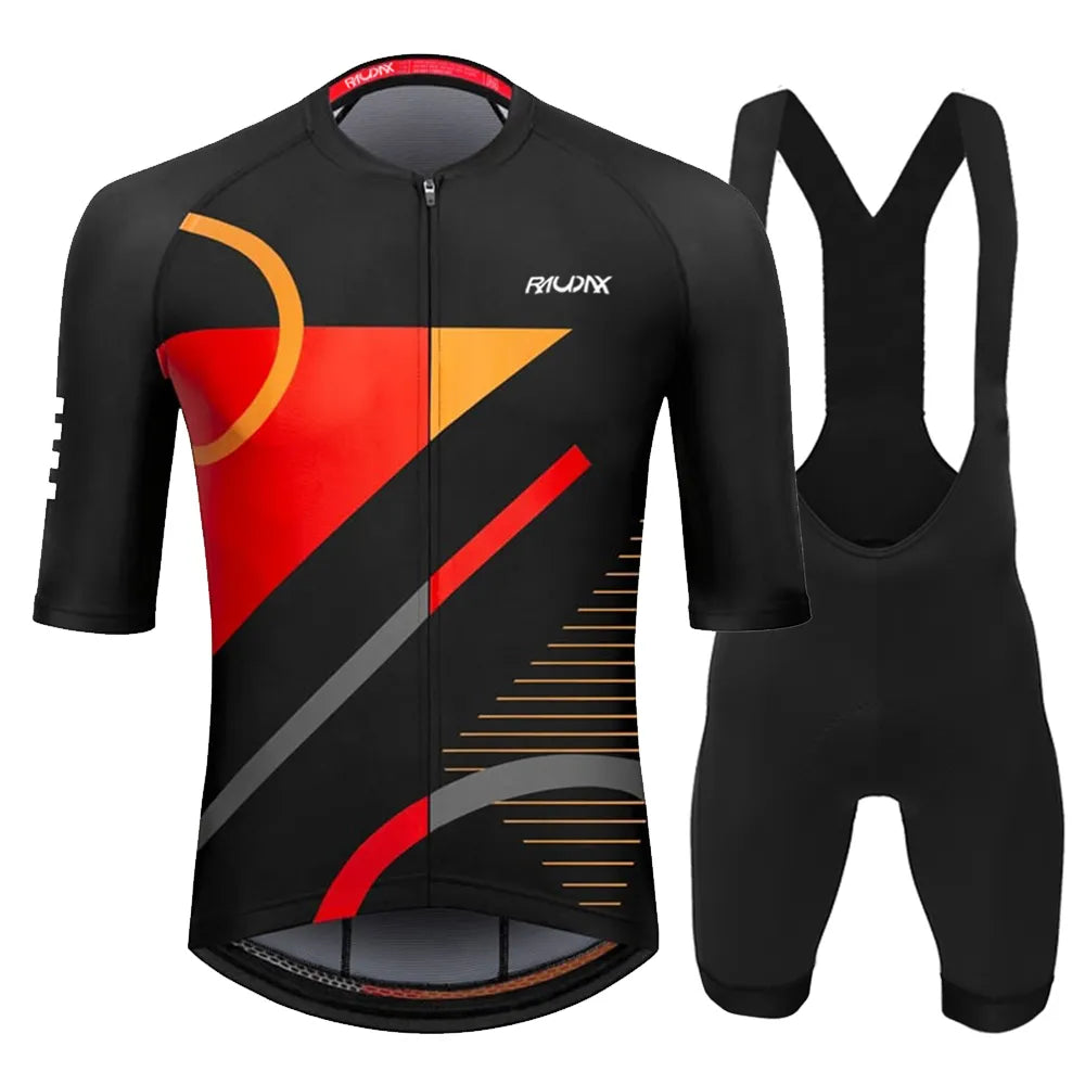 Raudax Men Summer Cycling Clothing Sets Breathable Mountain Bike Cycling Clothes Youth Ropa Ciclismo Verano Triathlon Suits-WAYBIKER