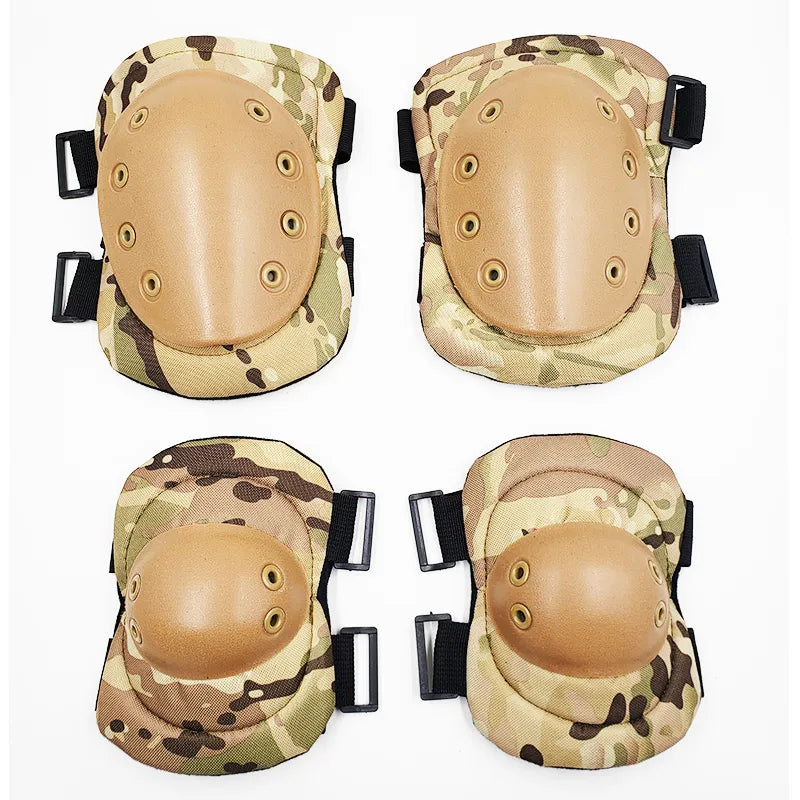 Adult Camo Tactical KneePad Elbow Pads CS Military Cycling Protector Army Airsoft Outdoor Sports Protective Kneepad Safety Gear-WAYBIKER