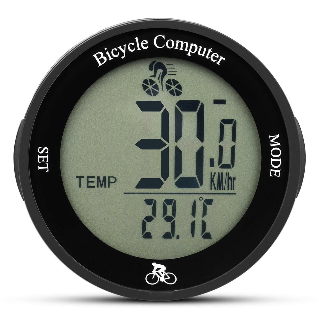 Wireless Bike Computer Waterproof Bicycle Odometer Multi Functional LCD Screen Cycling Speedometer Mountain Bike Speedo Meter-WAYBIKER