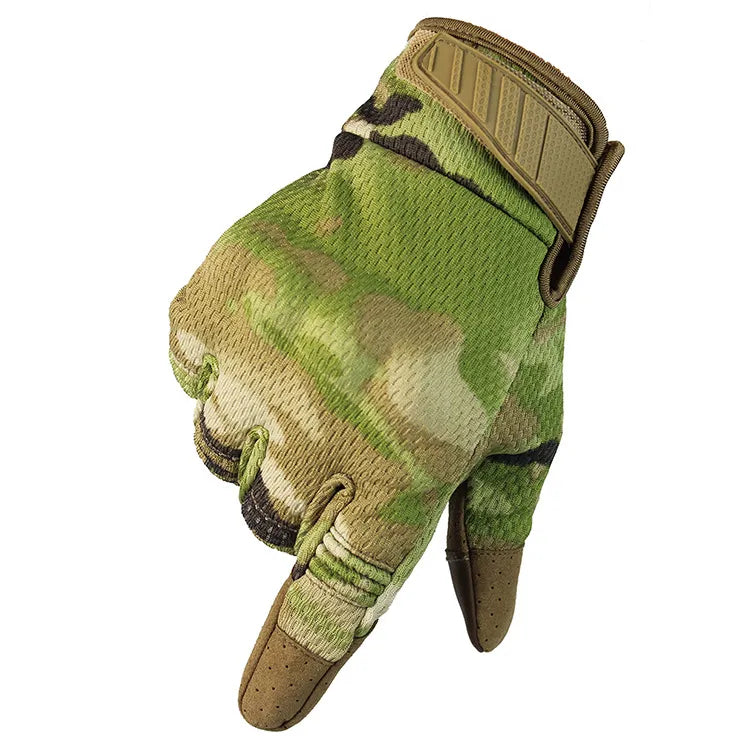 Men Women Multicam Tactical Gloves Antiskid Army Military Bicycle Airsoft Motorcycle Shoot Paintball Work Gear Camo Full Finger