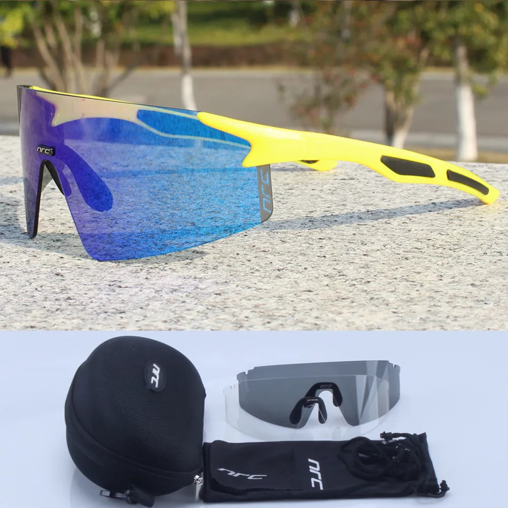 NRC Brand Cycling Sunglasses UV400 TR90 Sports Bicycle Glasses MTB Mountain Bike Fishing Hiking Riding Eyewear for Men Women-WAYBIKER