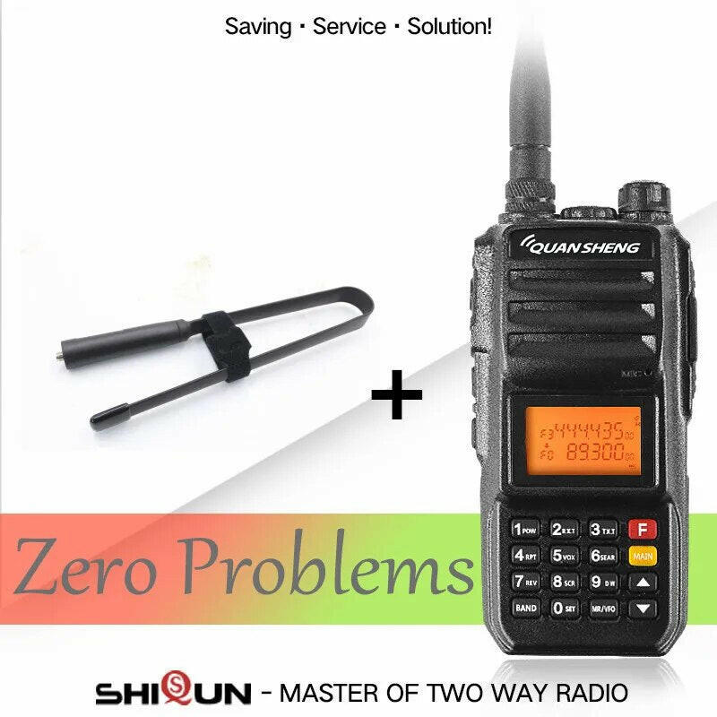 Walkie-Talkie 10KM QuanSheng TG-UV2 Plus 10W Long Range Talkie Walkie 10KM 4000mah Radio 10 KM Vhf Uhf Dual Band Analog UV2 Plus-WAYBIKER