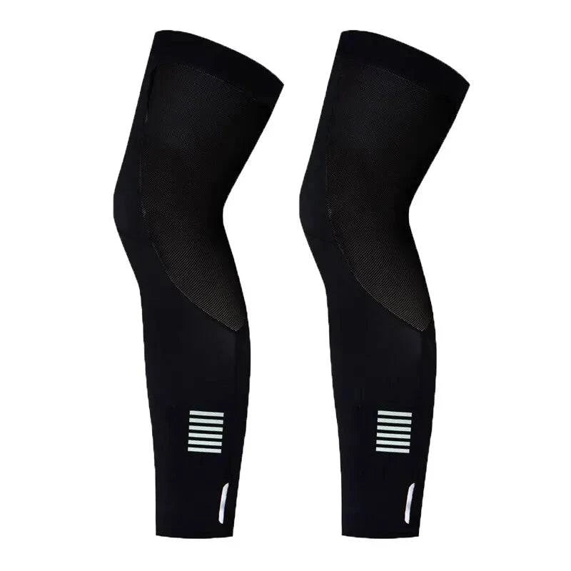 YKYWBIKE Cycling Leg Warmers Unisex Calf Compression Sleeves Outdoor Sports Running Basketball Football Leg Sleeves UV Protecti