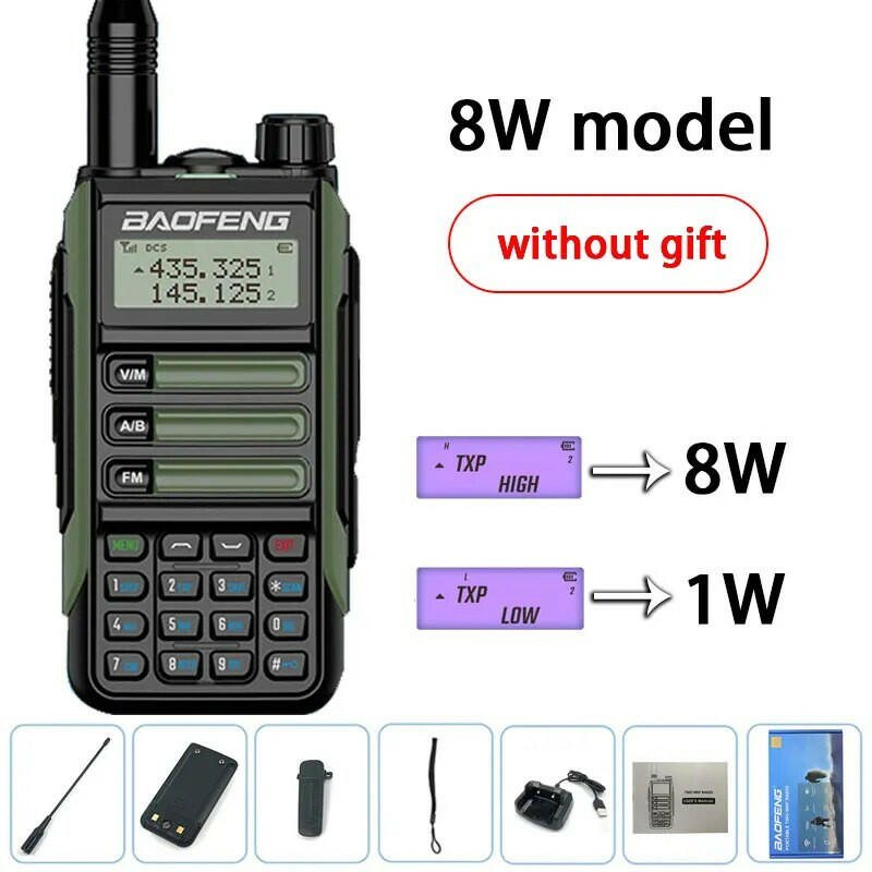 2023 Baofeng UV-16 PRO V2 Professional 10W Upgraded Of UV-5R UV-10R Walkie Talkie IP68 Waterproof Long Range Dual Band Ham Radio-WAYBIKER