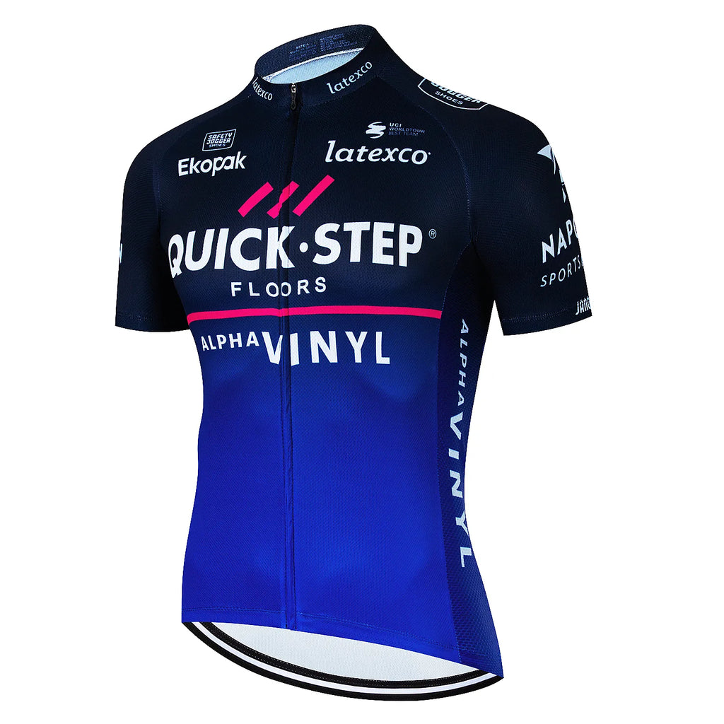 2023 QUICK STEP Cycling Shirt Summer Mtb Jersey Bicycle Jersey Mountain Bike Clothing Breathable Short Sleeve Cycling jersey-WAYBIKER