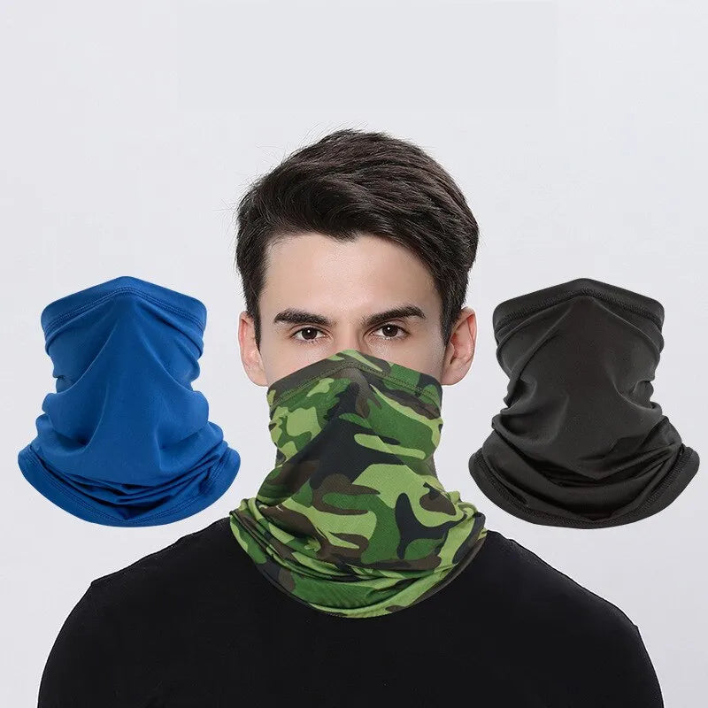 Breathable Sunscreen Ice Silk Scarf Outdoor Fishing Magic Face Scarf Neck Sleeve Cycling Mask Sports Headgear-WAYBIKER