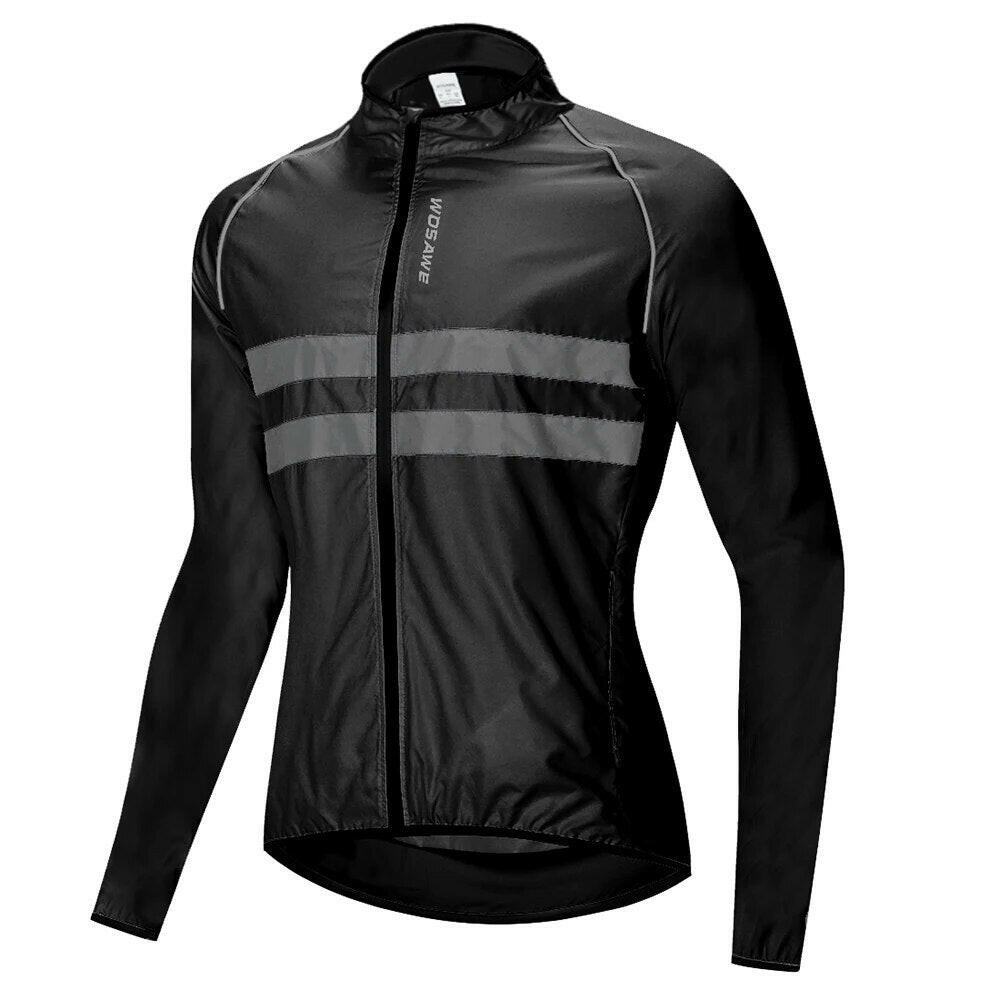 WOSAWE Men's Cycling Jacket Hooded Reflective Vest Wind Coat Windproof MTB Bike Windbreaker Riding Bicycle  Cycle Clothing-WAYBIKER