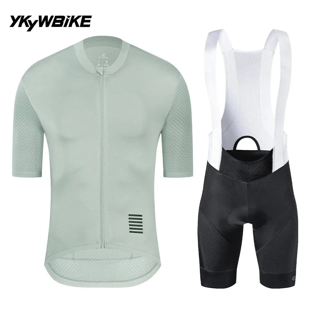 YKYWBIKE Men's Cycling Set Summer Cycling Jersey Kits Road Bike Clothes Bicycle Clothing Riding Maillot Cycling Clothing